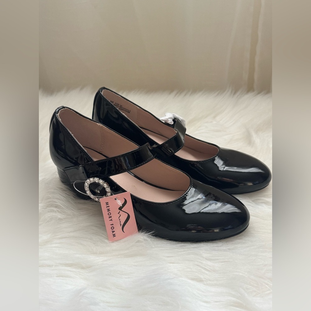 Nina Black Big Girls Dress Shoes Size 4 ✨✨✨